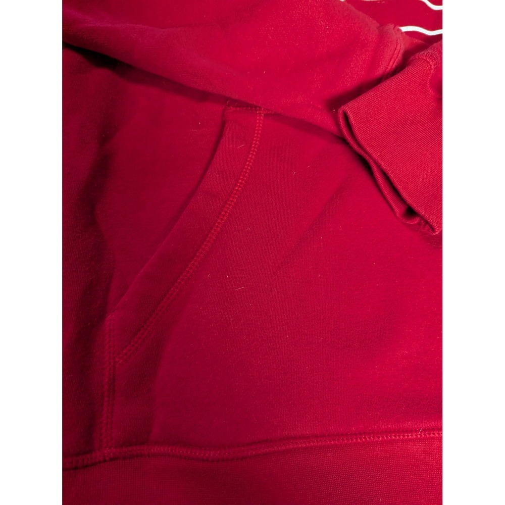 Reebok Red Graphic Logo Hoodie Sweatshirt Pullover Casual Activewear Size S - Picture 6 of 10